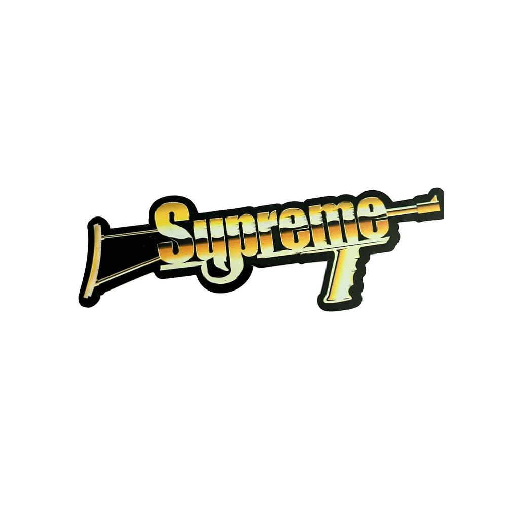 Supreme Automatic Gun Sticker SS17 M16 Tommy Gun Graphic Authentic